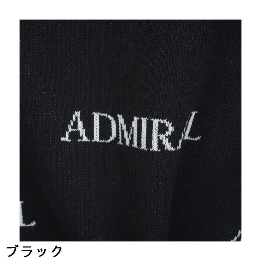 アドミラル　Admiral　ロゴモノグラム 浅Vネックセーター Admiral（アドミラル） ロゴモノグラム 浅Vネックセーター : GDOゴルフ