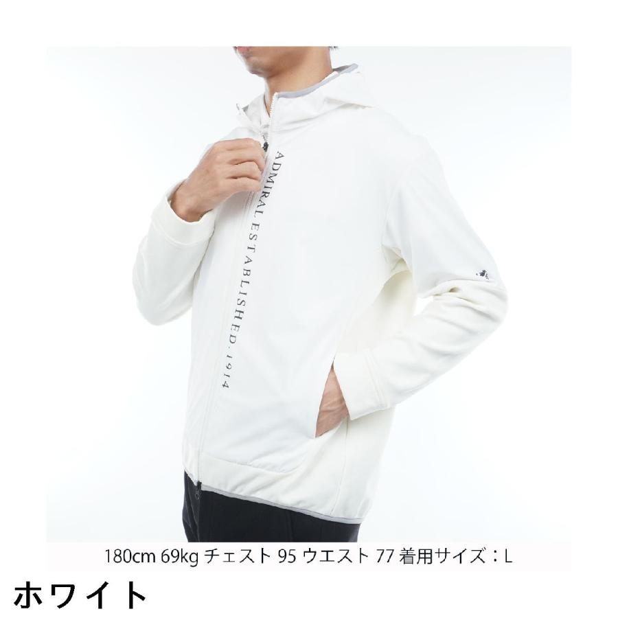 Admiral（アドミラル） ストレッチ 裏起毛 ハイブリッドフーディー