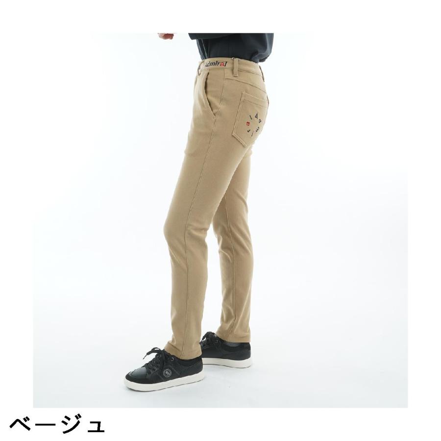 アドミラル Admiral ストレッチ ハイテンション 裏起毛スリムパンツ レディスの画像