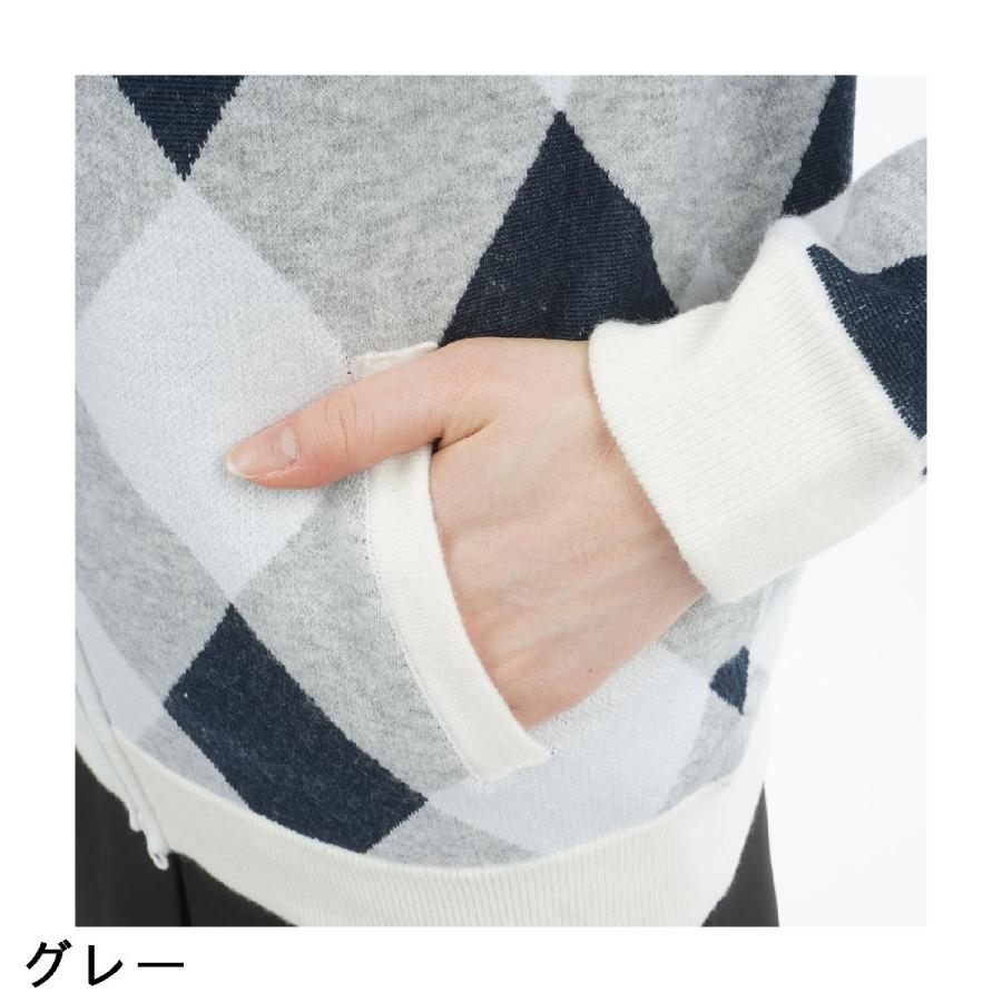 Admiral（アドミラル） ストレッチ アーガイル フルジップパーカー