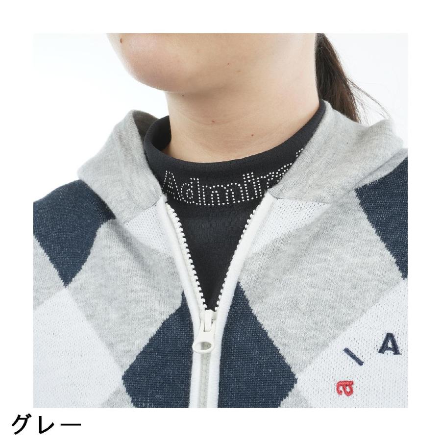 Admiral（アドミラル） ストレッチ アーガイル フルジップパーカー