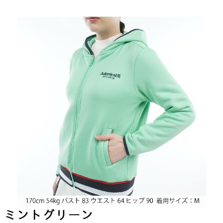 Admiral　アドミラル 　グリーン 　上下セットアップ　Lサイズ Admiral（アドミラル） 裏起毛 カルイシ 軽量ジップフーディーパーカー
