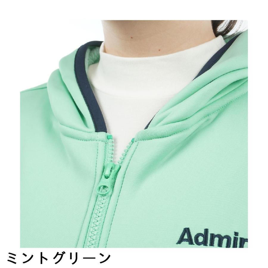 Admiral（アドミラル） 裏起毛 カルイシ 軽量ジップフーディーパーカー