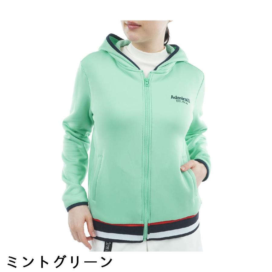 Admiral（アドミラル） 裏起毛 カルイシ 軽量ジップフーディーパーカー