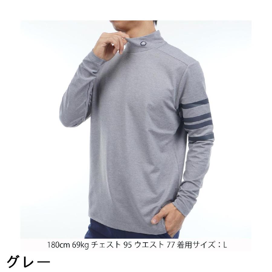FIDRA（フィドラ） ストレッチ ラインモックネック長袖シャツ : GDO