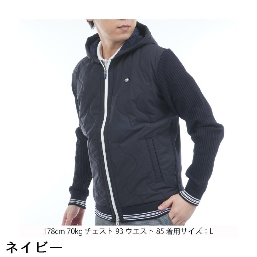 FIDRA（フィドラ） ストレッチ ニット軽量中綿ジャケット : GDOゴルフ