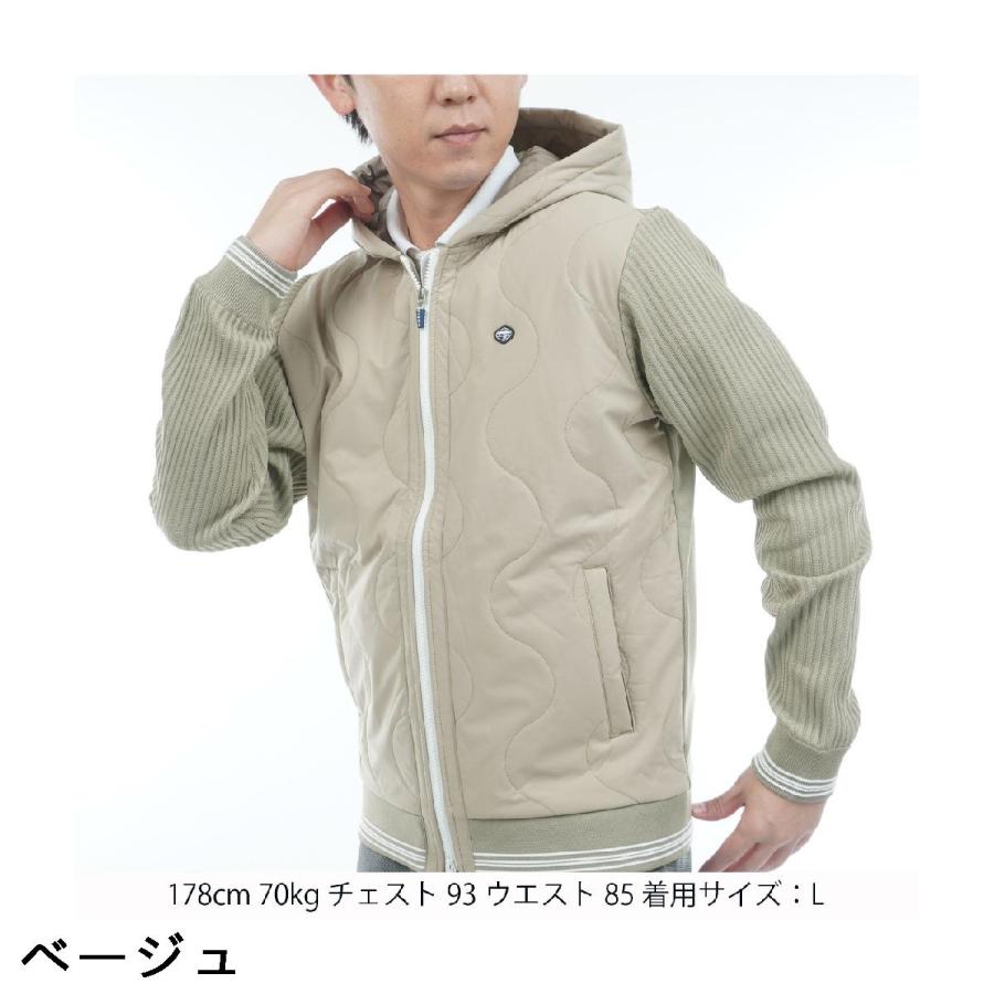 FIDRA（フィドラ） ストレッチ ニット軽量中綿ジャケット : GDOゴルフ