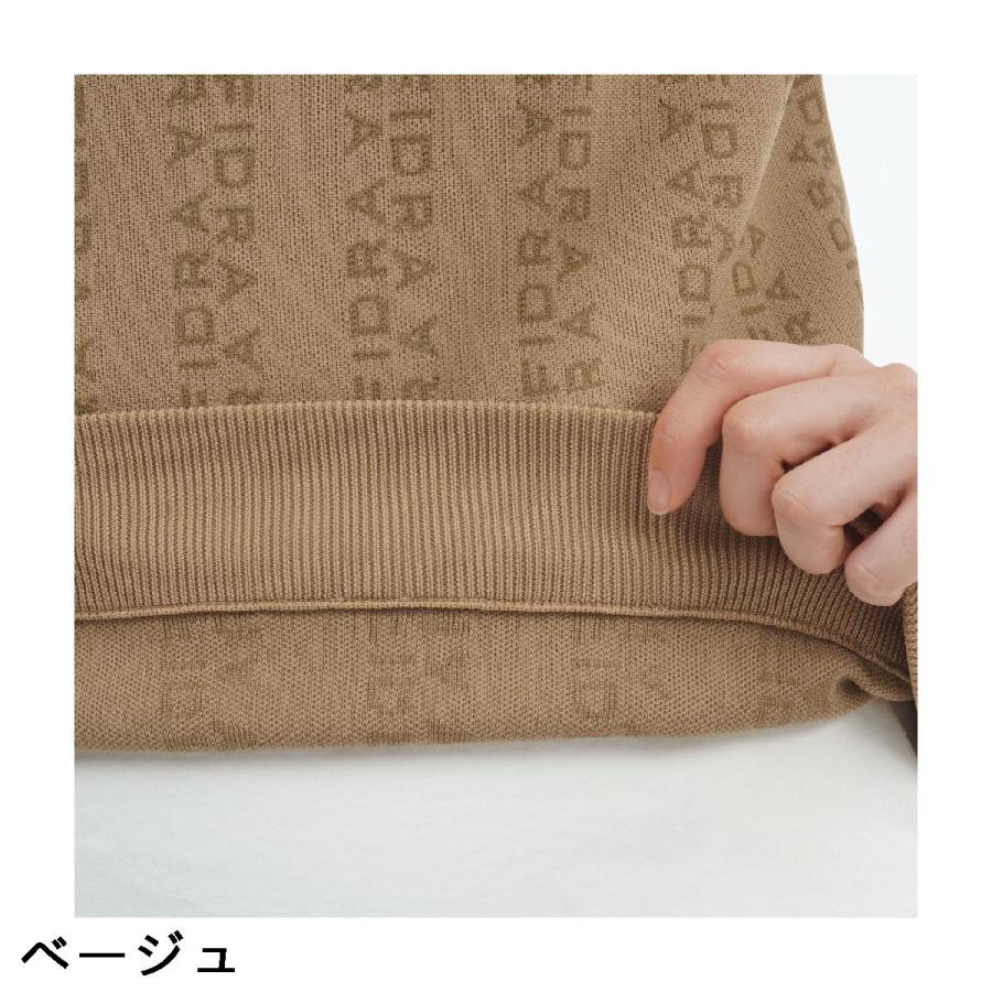 FIDRA（フィドラ） ストレッチ 総柄モックネックセーター レディス