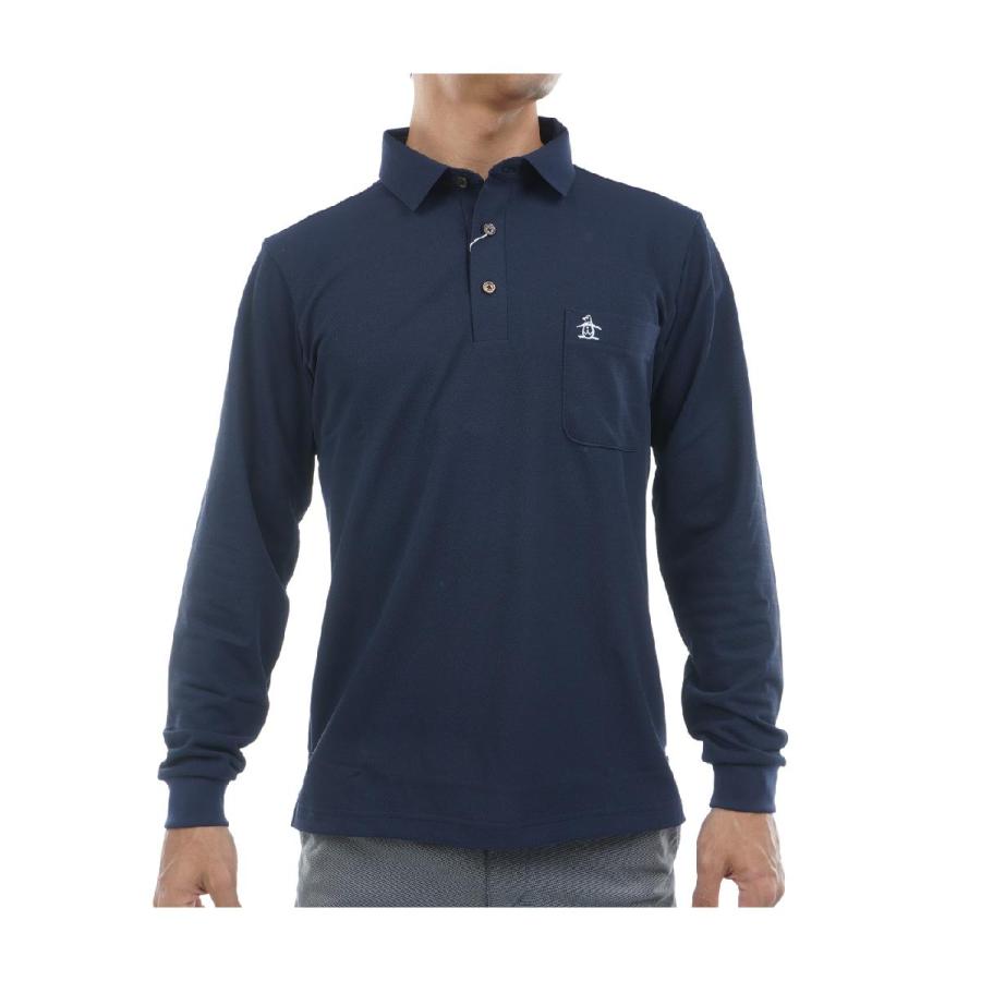 マンシングウェア　Munsingwear　Sunscreen NIR ストレッチ フィラシス鹿の子 ORI-ERI長袖ポロシャツ Munsingwear（マンシングウェア） Munsingwear Sunscreen NIR