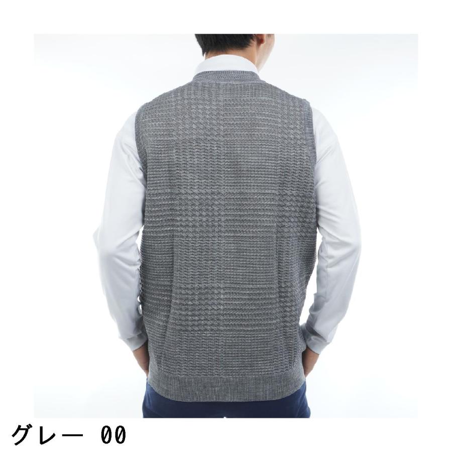 Munsingwear（マンシングウェア） グレンチェックVネックニットベスト 