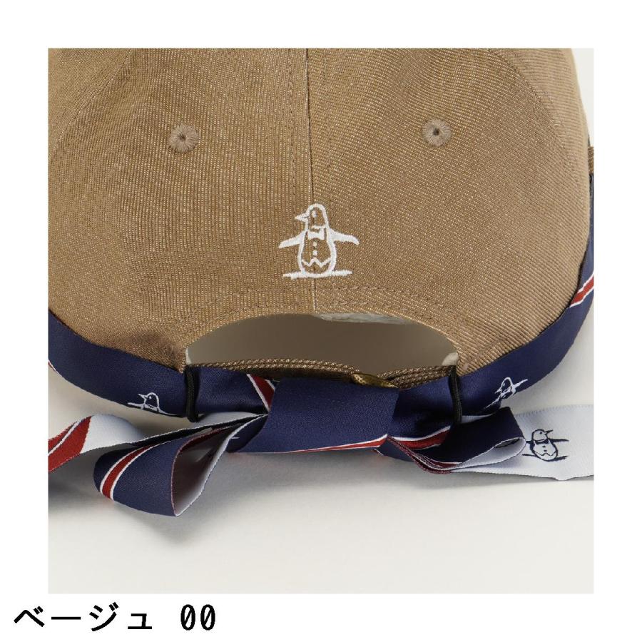 マンシングウェア　Munsingwear　デニム調 2WAYリボン取り外しキャップ　レディス Munsingwear（マンシングウェア） デニム調 2WAYリボン取り外し