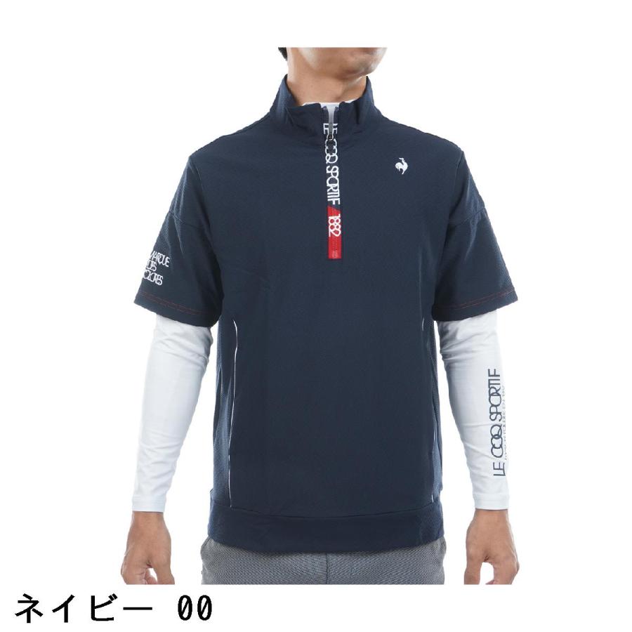 ルコック　ゴルフ ストレッチ 長袖インナーシャツ付き半袖ポロシャツ　LL　新品 le coq sportif GOLF（ルコックスポルティフ ゴルフ） ルコック