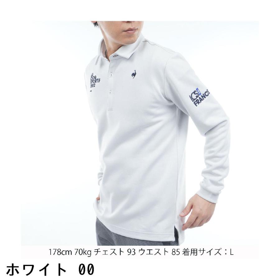 ルコックスポルティフ ゴルフ　Le coq sportif GOLF　ストレッチ ヒートナビ 裏起毛 長袖ポロシャツ le coq sportif GOLF（ルコックスポルティフ ゴルフ） ルコック