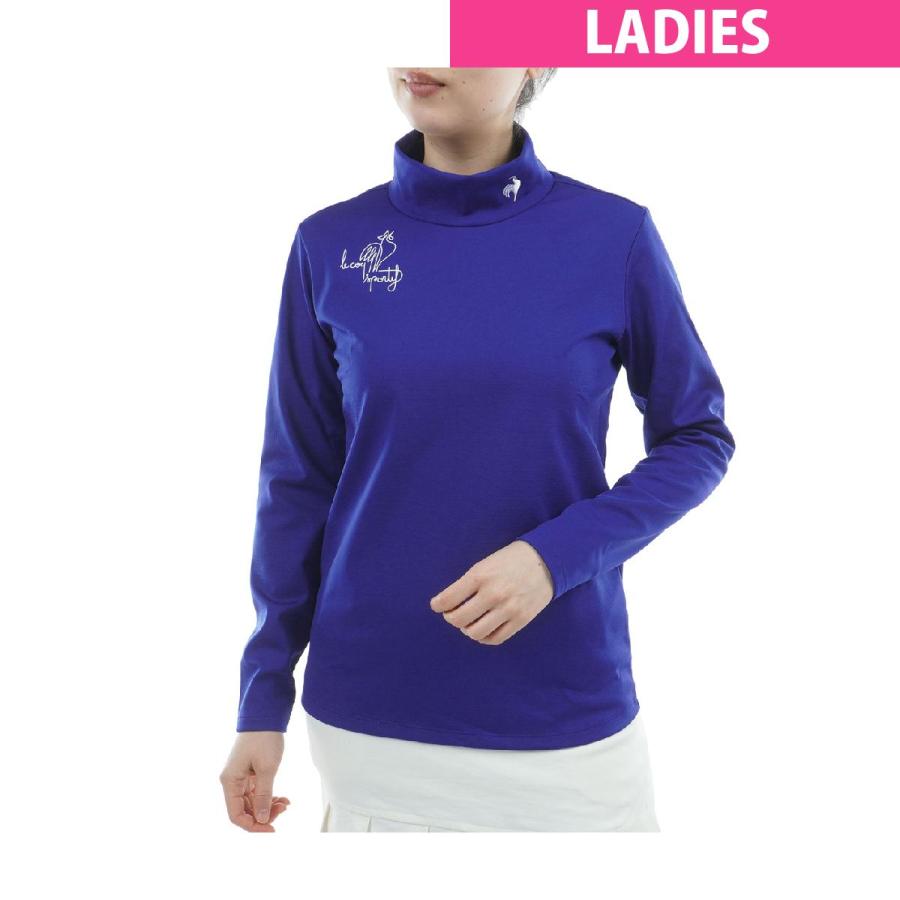 ルコックスポルティフ ゴルフ　Le coq sportif GOLF　ストレッチ 裏起毛モックネック長袖シャツ　レディス le coq sportif GOLF（ルコックスポルティフ ゴルフ） ルコック