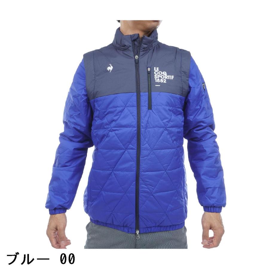 【新品】ルコックゴルフ 中綿ジャケット ブルゾン コート WB メンズ ブルー le coq sportif GOLF（ルコックスポルティフ ゴルフ） ルコック