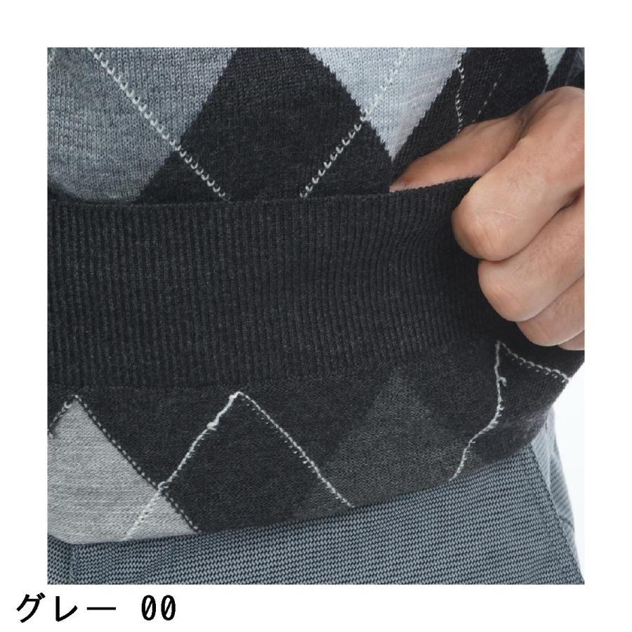 Munsingwear（マンシングウェア） アーガイル柄クルーネックセーター