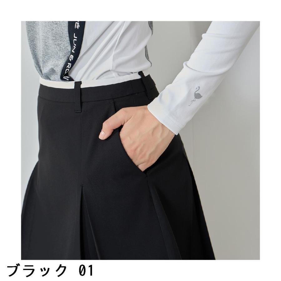 ジュン アンド ロペ　JUN & ROPE　ストレッチ ボディシェルプリーツスカート　レディス JUN&ROPE'（ジュンアンドロペ） ジュン アンド ロペ JUN & ROPE