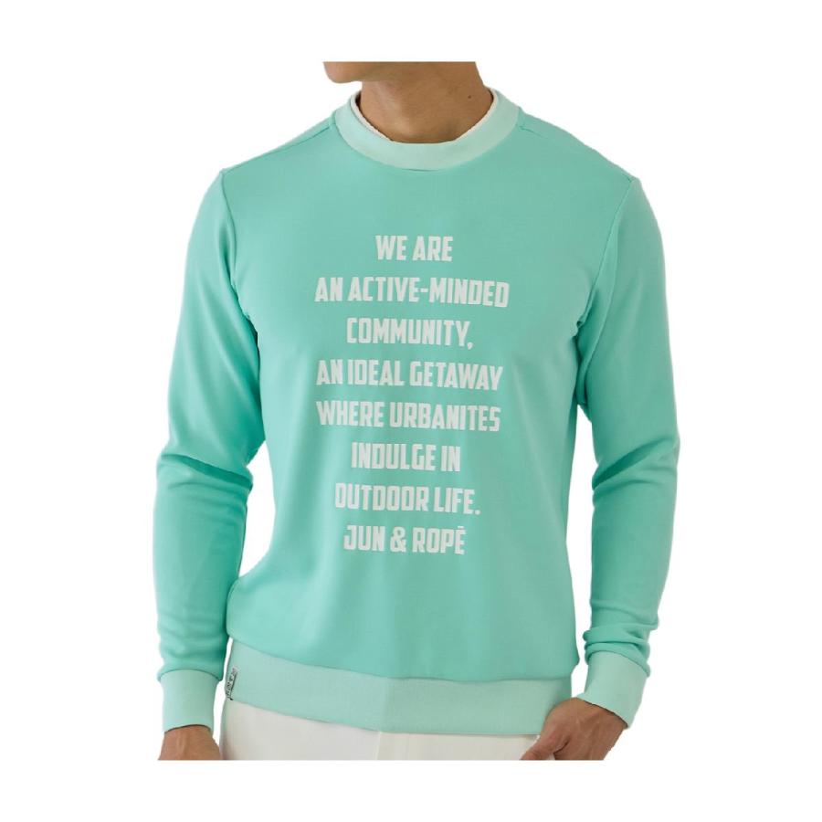 ジュン アンド ロペ　JUN & ROPE　ストレッチダンボール フロントプリント長袖プルオーバー JUN&ROPE'（ジュンアンドロペ） ジュン アンド ロペ JUN & ROPE