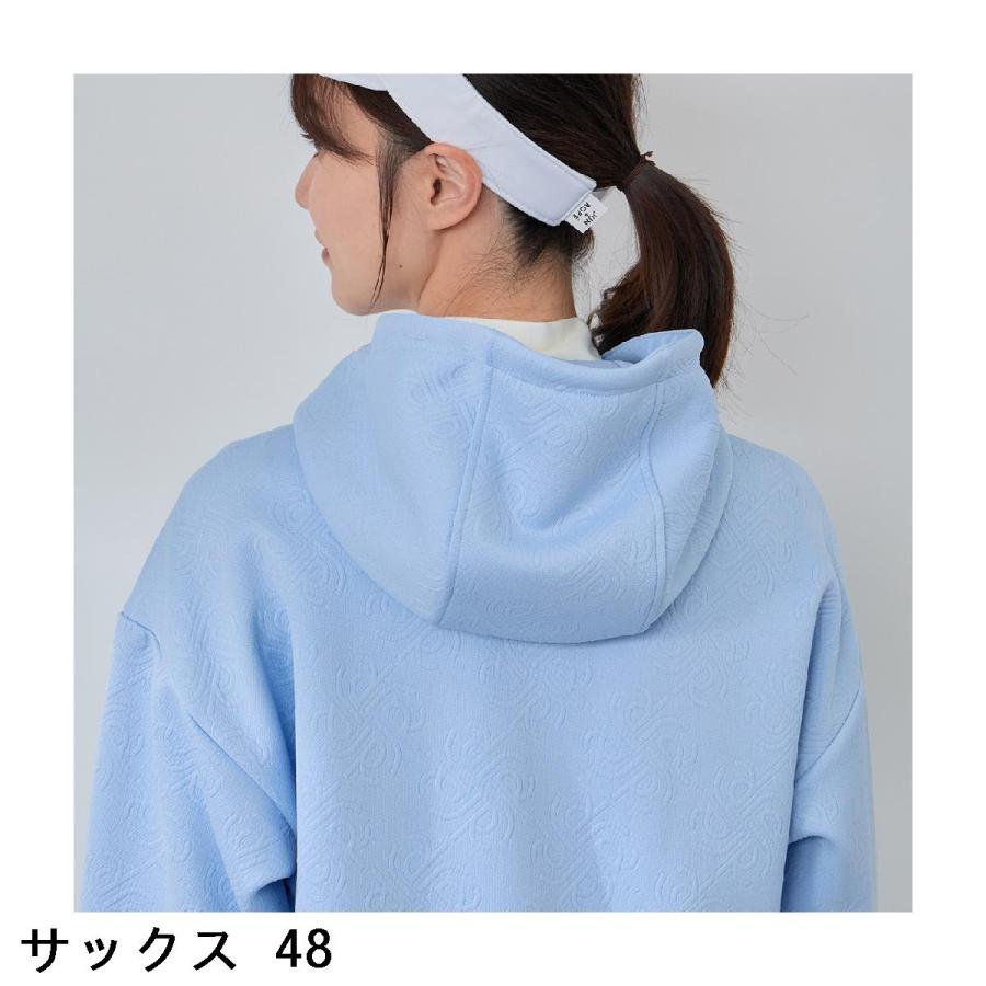 ジュン アンド ロペ　JUN & ROPE　ロゴキルト風 ジャカード フーディーパーカー　レディス JUN&ROPE'（ジュンアンドロペ） ジュン アンド ロペ JUN & ROPE