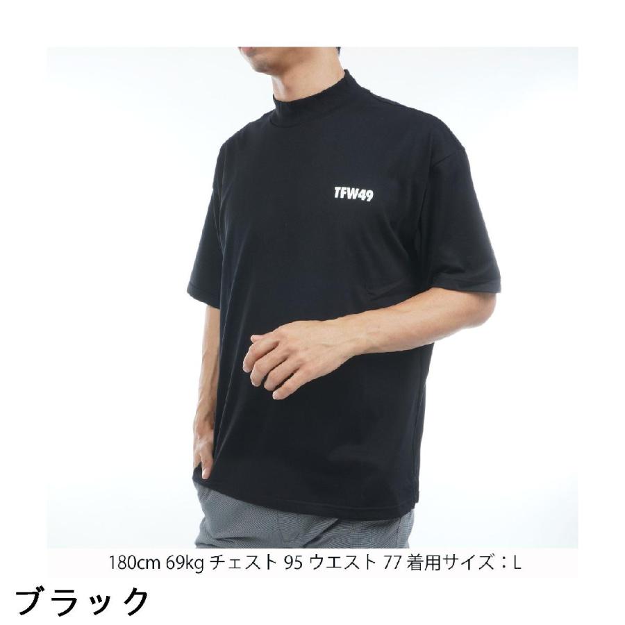 定価2.6万 TFW49 モックネック Tシャツ L ブラック 【公式通販】