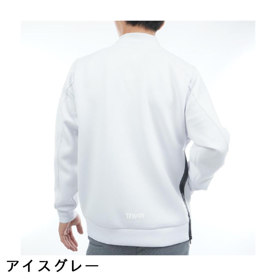TFW49 クルーネック　スウェット　サイドジップ　L ホワイト　ゴルフ TFW49 クルーネック スウェット サイドジップ L ホワイト ゴルフ TFW49