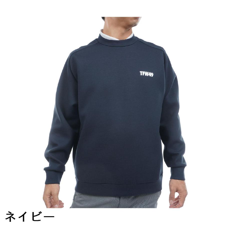 TFW49 ゴルフロゴ入り裏起毛ナイロントレーナーサイズL ティーエフダブリュー TFW49 クルーネックトレーナー : GDOゴルフ