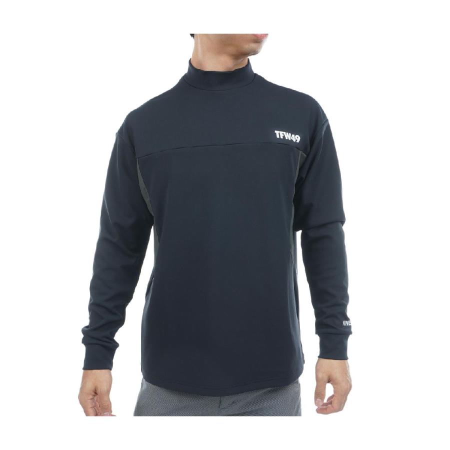 ティーエフダブリュー　TFW49　ストレッチ モックネック 長袖シャツ ティーエフダブリュー TFW49 ストレッチ モックネック 長袖シャツ