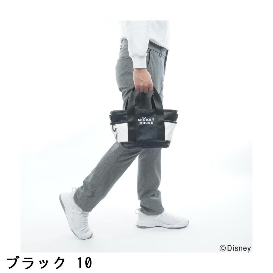 ディズニー Disney モノクローム ミッキーゴルフ 2WAY ラウンドバッグ
