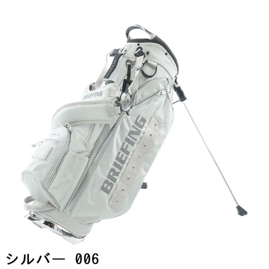 超美品　ブリーフィング　キャディバッグ　白　スタンド　ネームプレート付き BRIEFING GOLF（ブリーフィングゴルフ） ブリーフィング BRIEFING CR-4