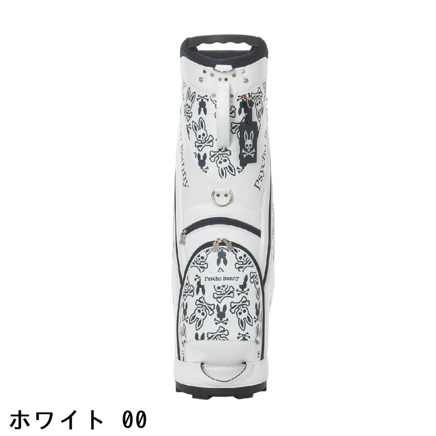 Psycho Bunny ゴルフバッグ ホワイト サイコバニー ゴルフ キャディバッグ MONOGRAM Psycho Bunny