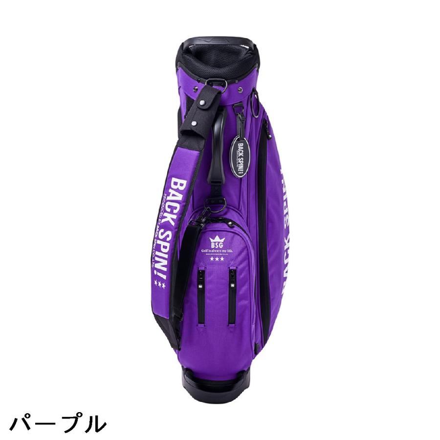 【開封済・未使用】BACK SPIN! スタンドキャディバッグ パープル ゴルフ 開封済・未使用】BACK SPIN! スタンドキャディバッグ パープル ゴルフ