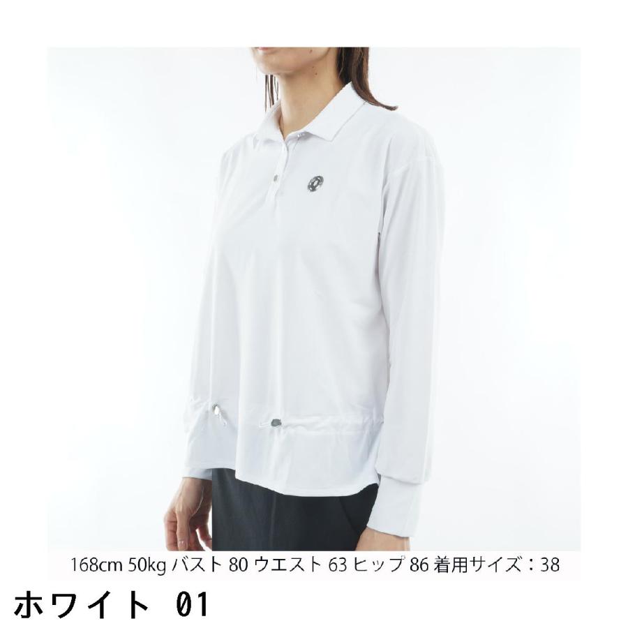 ランバン スポール LANVIN SPORT ウエストドロスト長袖ポロシャツ