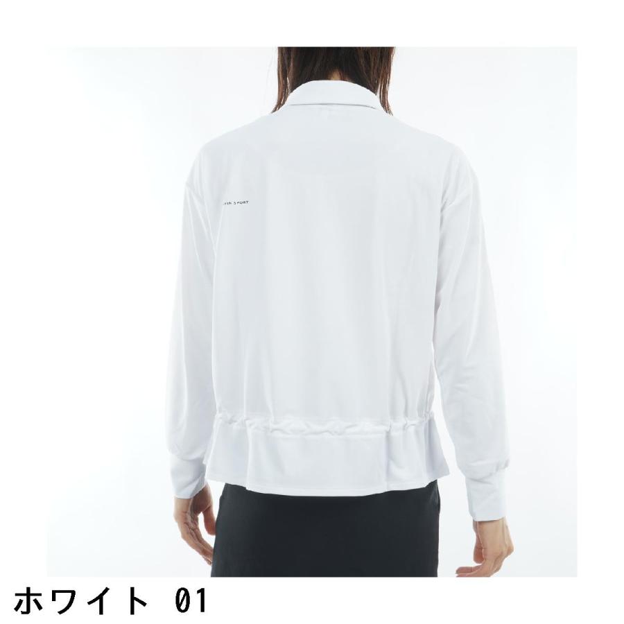 ランバン スポール LANVIN SPORT ウエストドロスト長袖ポロシャツ