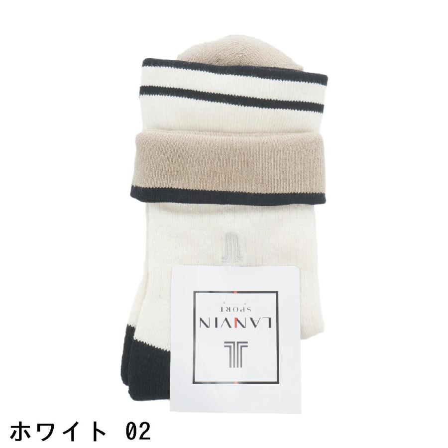 ランバン スポール LANVIN SPORT ロゴジャカード折り返しミドル