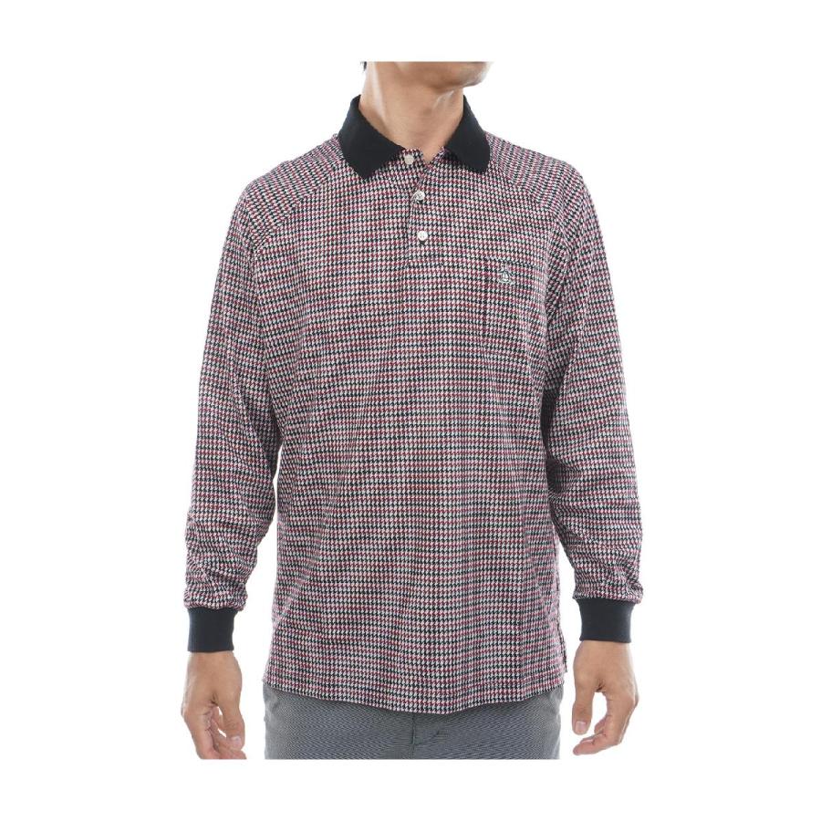 ペンギン バイ マンシングウェア　Penguin by Munsingwear　グレンチェック長袖ポロシャツ Munsingwear（マンシングウェア） ペンギン バイ Penguin by