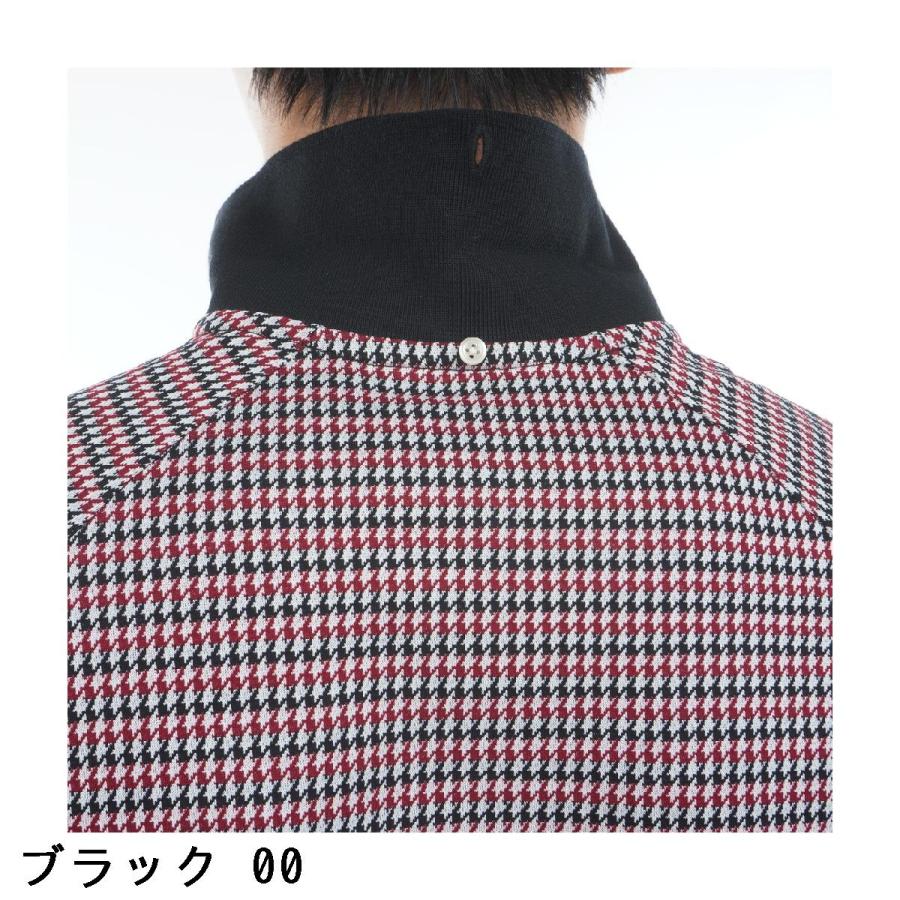 ☆23区ゴルフ レディース グレンチェック長袖ポロシャツ L新品