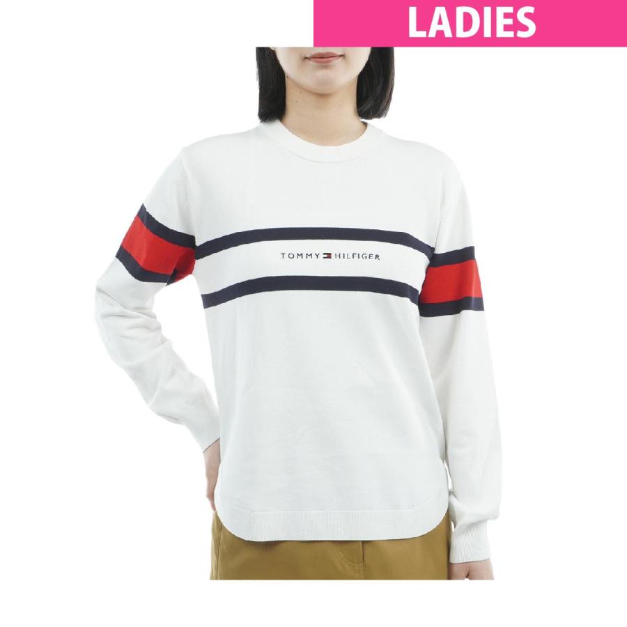 トミー ヒルフィガー ゴルフ　  GOLF　フロントロゴ クルーネックセーター　レディス TOMMY HILFIGER（トミー・ヒルフィガー） トミー ヒルフィガー ゴルフ