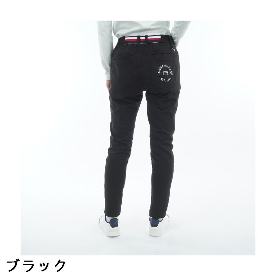トミー ヒルフィガー ゴルフ TOMMY HILFIGER GOLF ストレッチ 裏フリース起毛 ロングパンツ レディスの画像