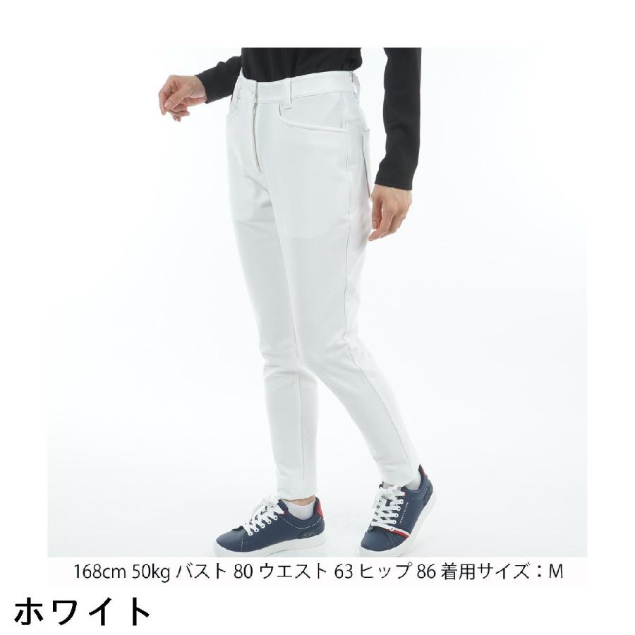 トミー ヒルフィガー ゴルフ TOMMY HILFIGER GOLF ストレッチ 裏フリース起毛 ロングパンツ レディスの画像