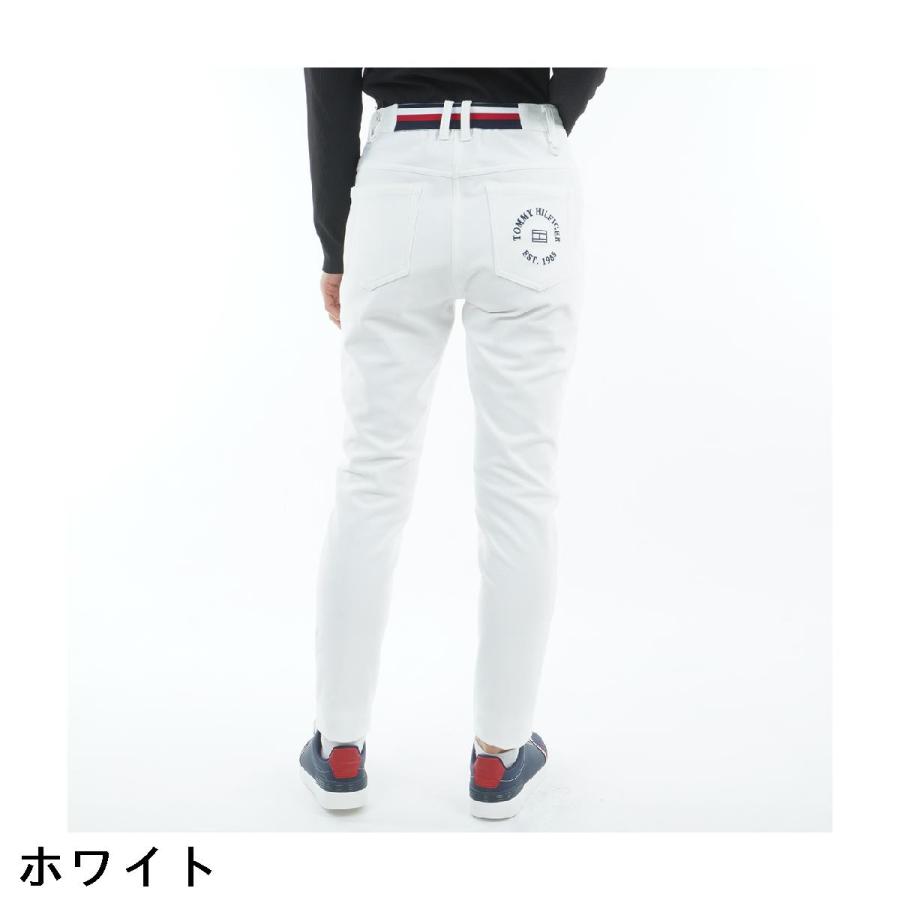 トミー ヒルフィガー ゴルフ TOMMY HILFIGER GOLF ストレッチ 裏フリース起毛 ロングパンツ レディスの画像