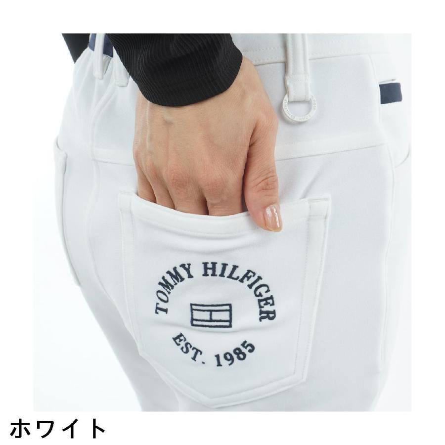 トミー ヒルフィガー ゴルフ TOMMY HILFIGER GOLF ストレッチ 裏フリース起毛 ロングパンツ レディスの画像
