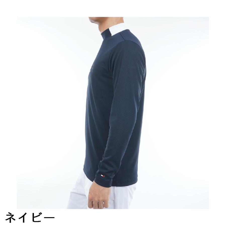 トミー ヒルフィガー ゴルフ TOMMY HILFIGER GOLF エンボス モックネック長袖シャツ_10