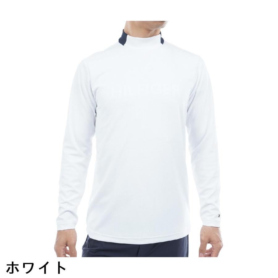 トミー ヒルフィガー ゴルフ TOMMY HILFIGER GOLF エンボス モックネック長袖シャツ_1