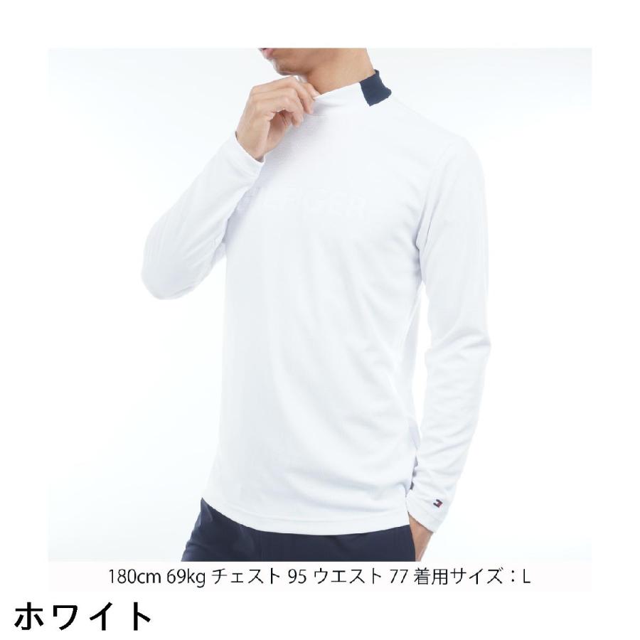 トミー ヒルフィガー ゴルフ TOMMY HILFIGER GOLF エンボス モックネック長袖シャツ_5