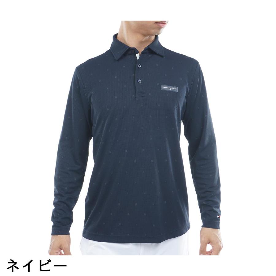 トミーヒルフィガーゴルフ ポロシャツ 襟付き 総柄 ゴルフウェア
