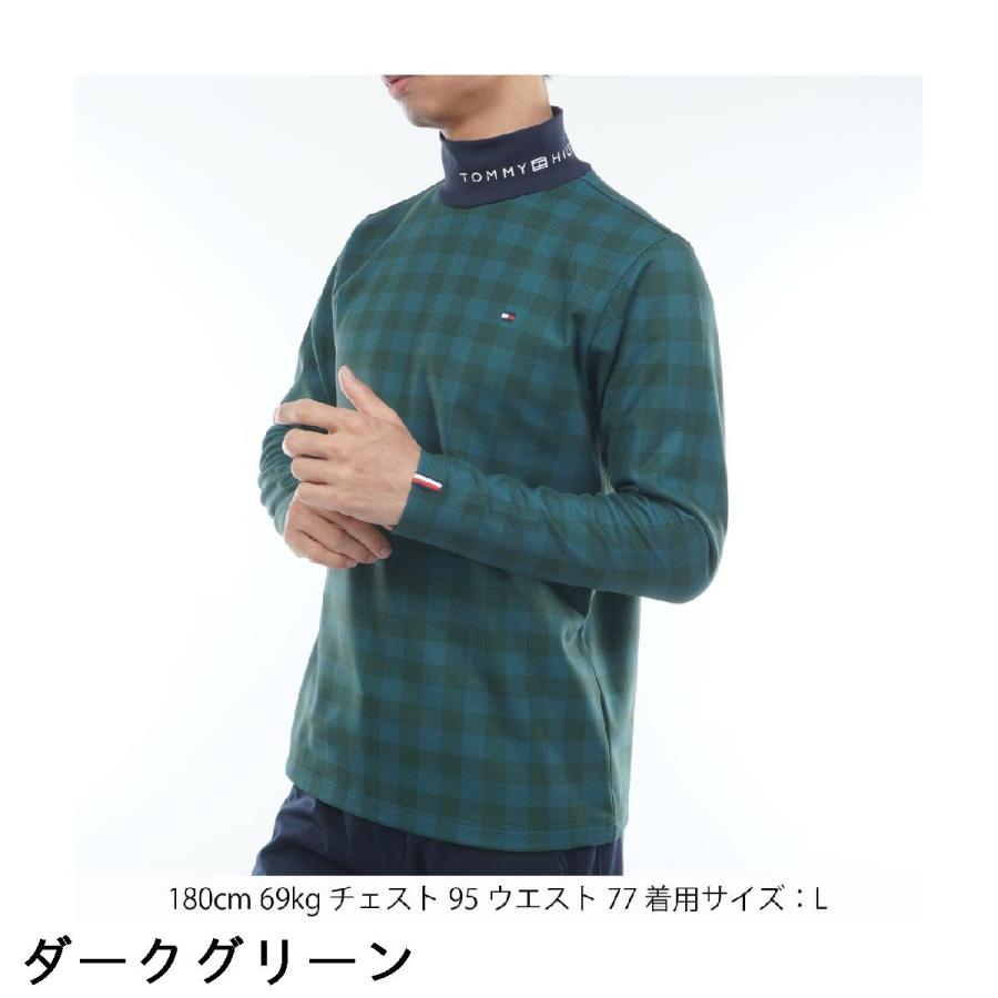 GOLF トミーヒルフィガーゴルフ　ハイネック　シャツ TOMMY HILFIGER トミー ヒルフィガー ゴルフ GOLF ストレッチ 裏