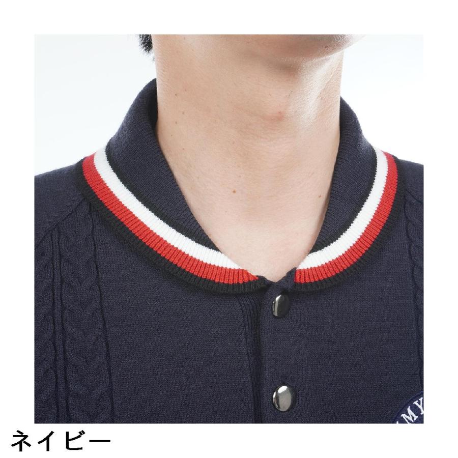 トミー ヒルフィガー ゴルフ　  GOLF　ケーブル柄 ショールカラーセーター TOMMY HILFIGER（トミー・ヒルフィガー） トミー ヒルフィガー ゴルフ
