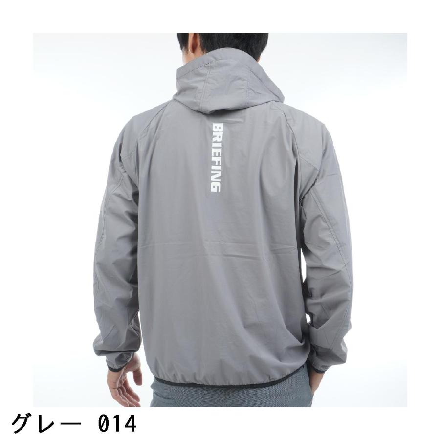 BRIEFING フード付きジャケット グレーM BRIEFING GOLF（ブリーフィングゴルフ） ブリーフィング BRIEFING