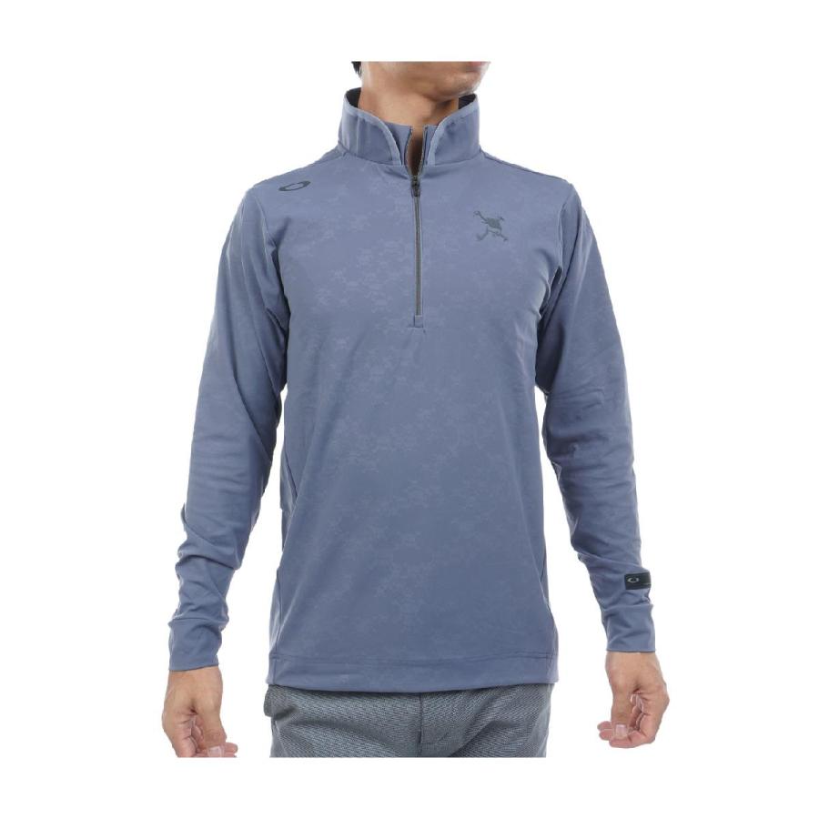 オークリー　OAKLEY　スカル EMBOSSED モックネック長袖シャツ OAKLEY（オークリー） スカル EMBOSSED モックネック長袖シャツ : GDO