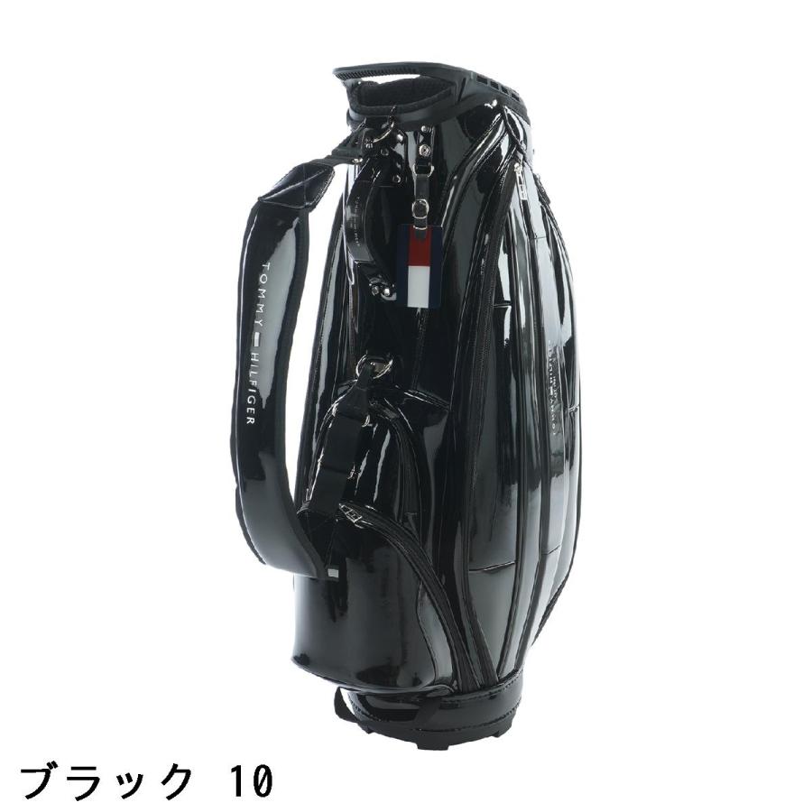 美品 トミーヒルフィガー キャディバッグ 9型 エナメル ユニセックス TOMMY HILFIGER（トミー・ヒルフィガー） トミー ヒルフィガー ゴルフ